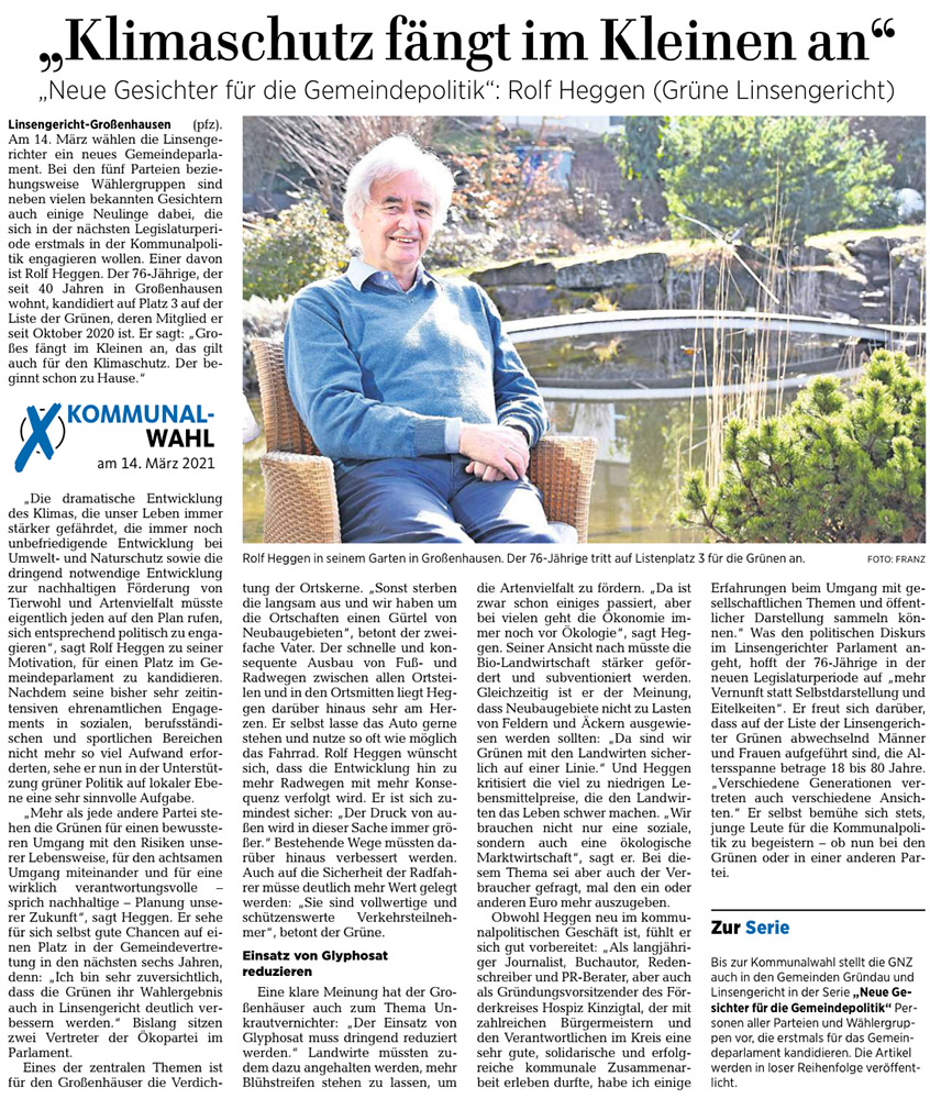 Gelnhäuser Neue Zeitung vom 26.2.2021